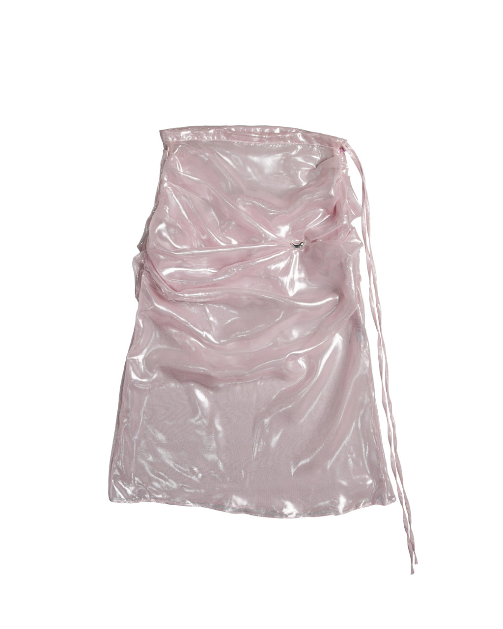 Drape Sheer Bean Skirt