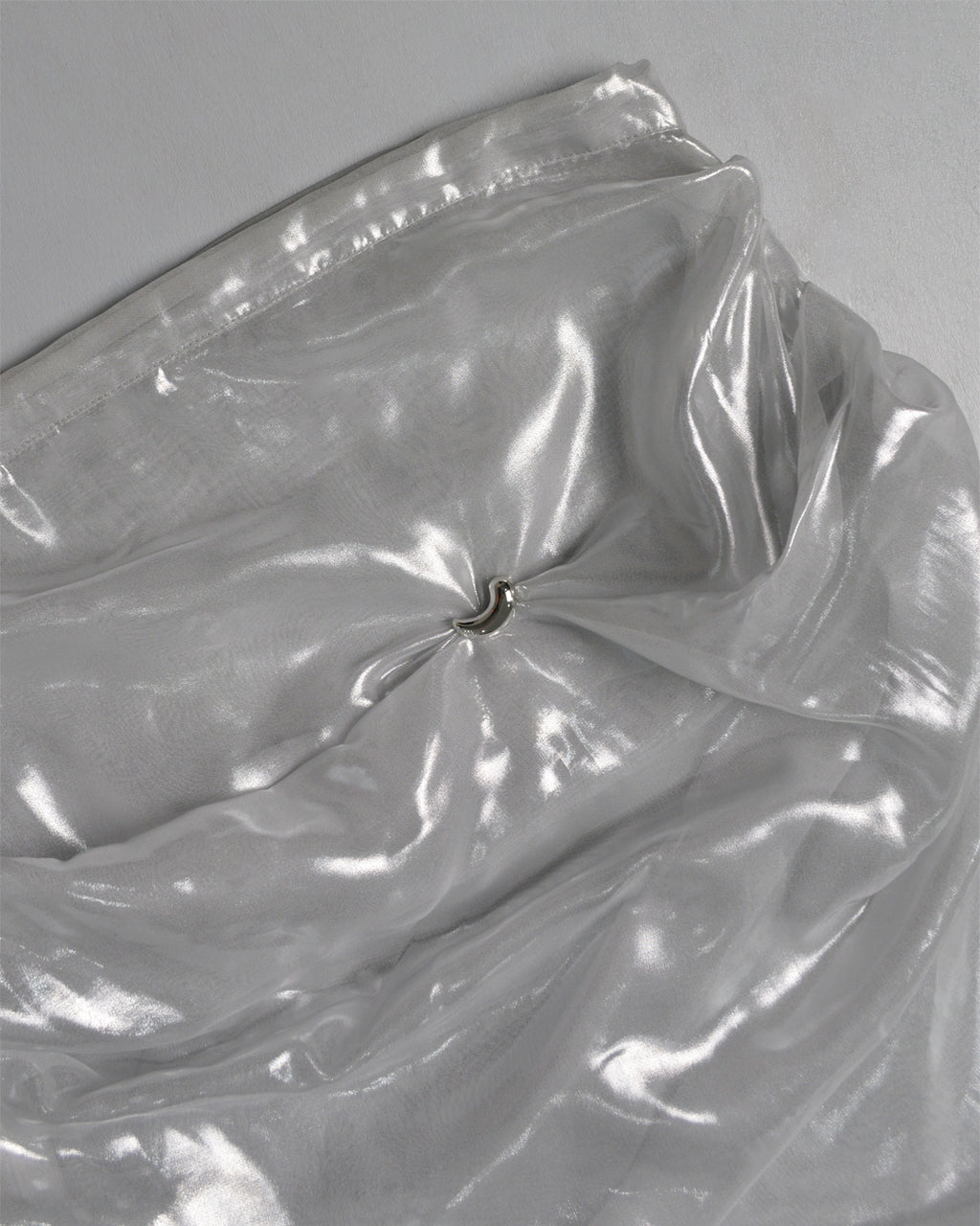 Drape Sheer Bean Skirt