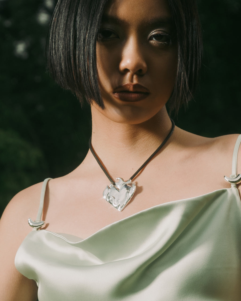 Fiery Heart Necklace