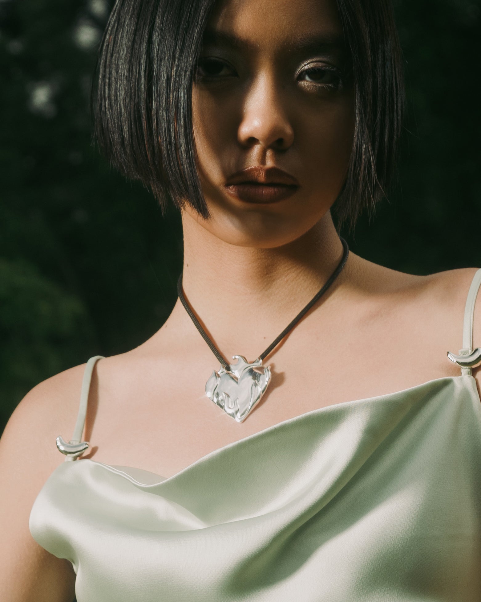 Fiery Heart Necklace