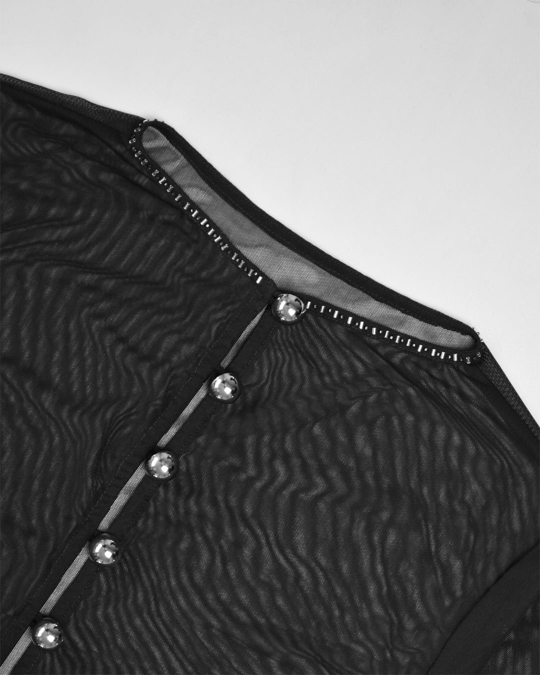 Tulle Dotted Cardigan