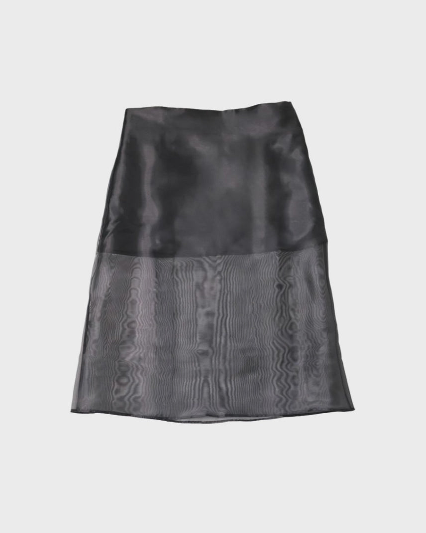 Midi O Sheer Skirt
