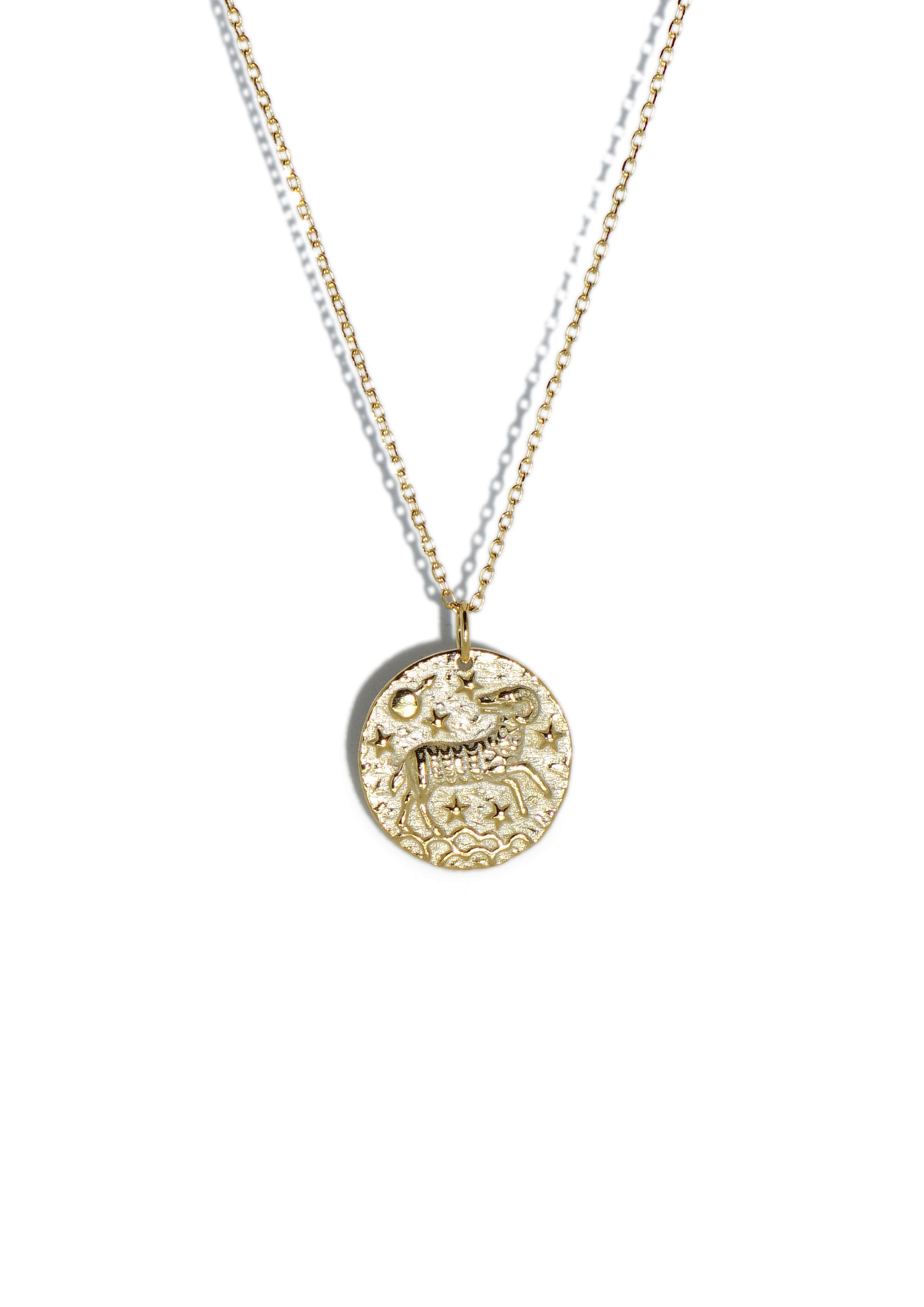Aries Gold Necklace - Catalog - Front View