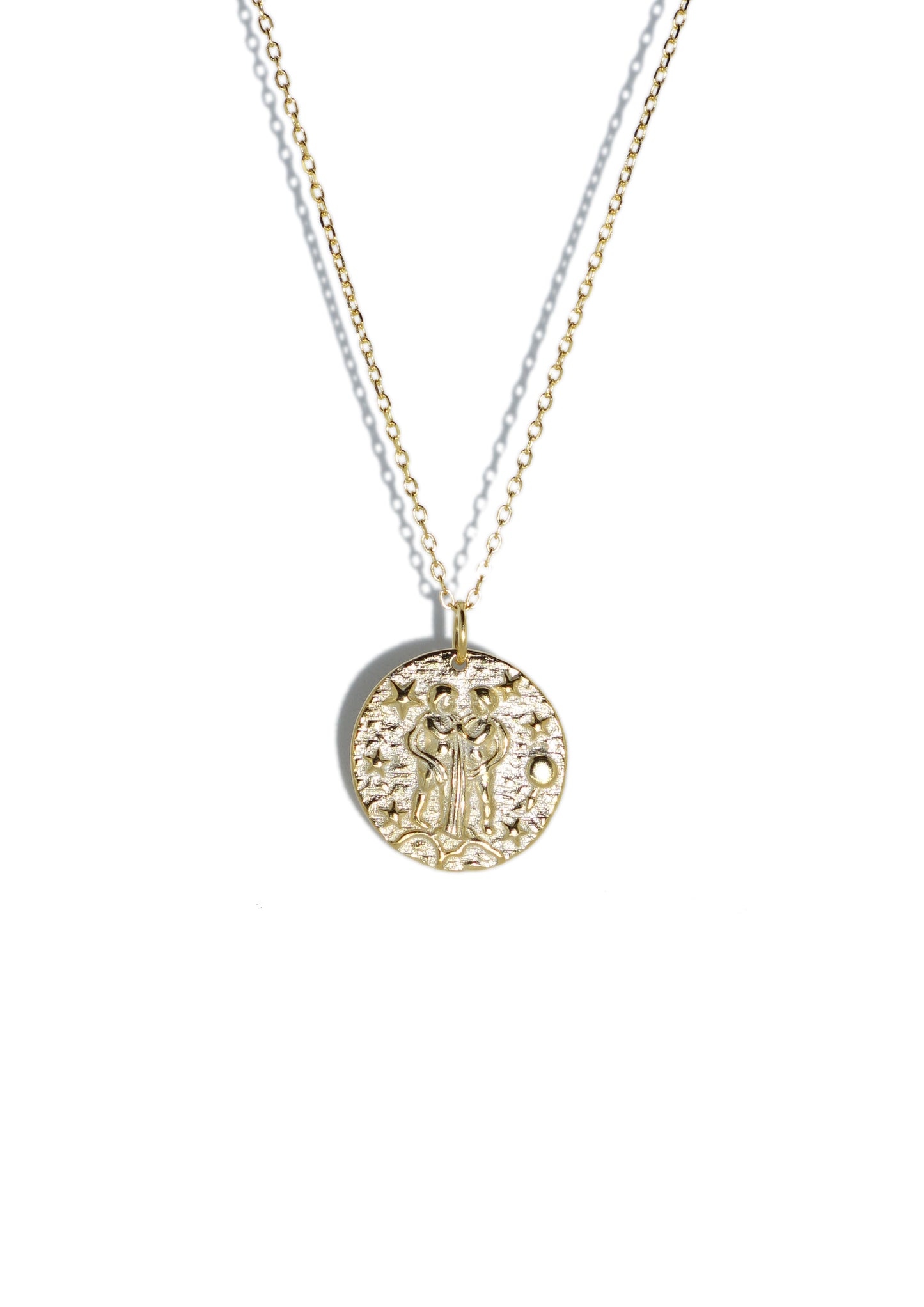 Gemini Gold Necklace - Catalog - Front View
