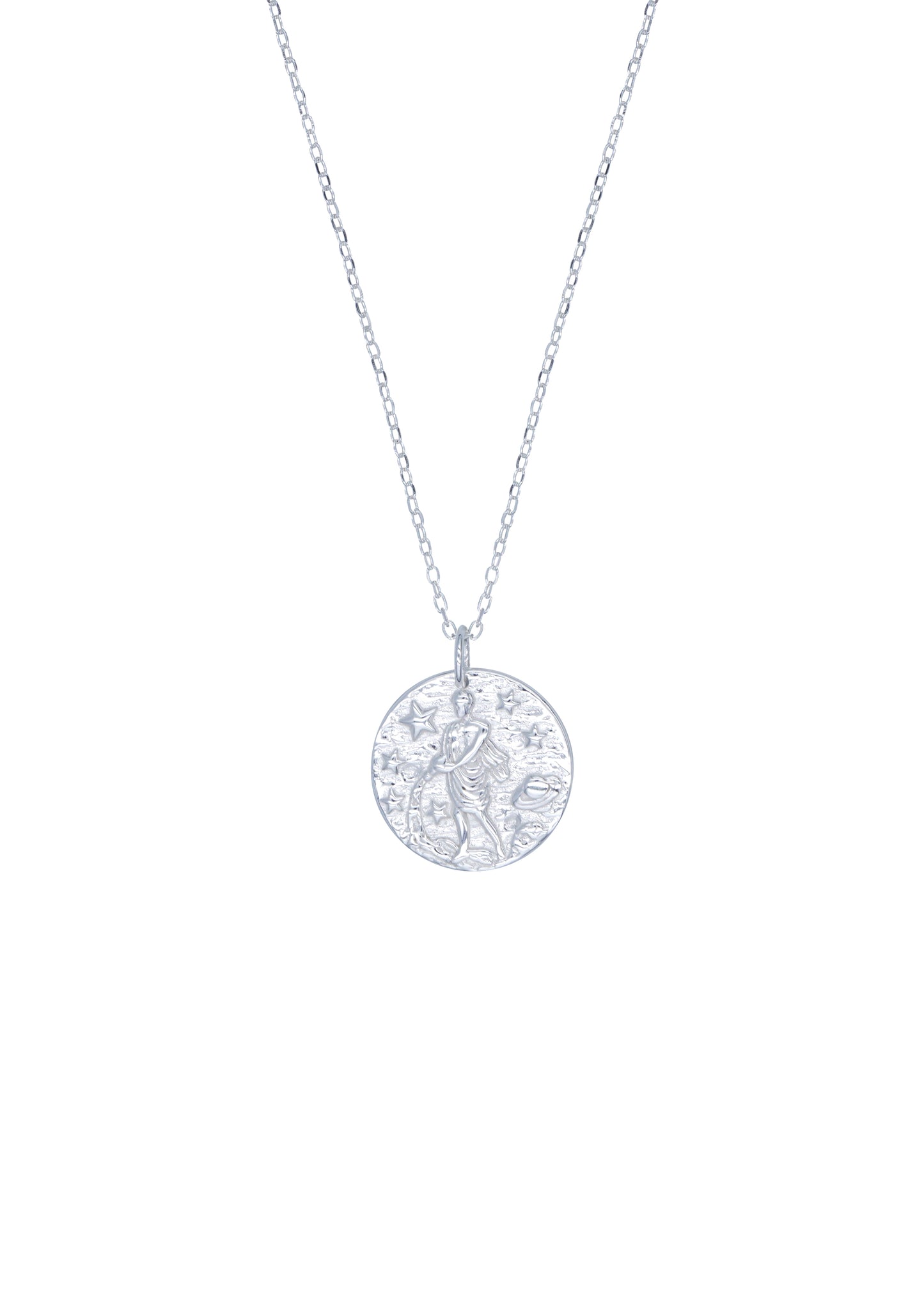Aquarius Silver Necklace - Catalog - Front View