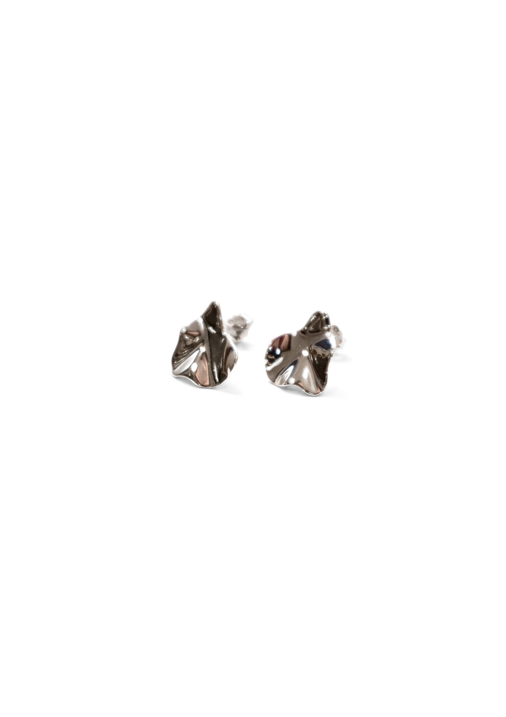 Haha Earrings - Silver - Pair - Catalog - Front View